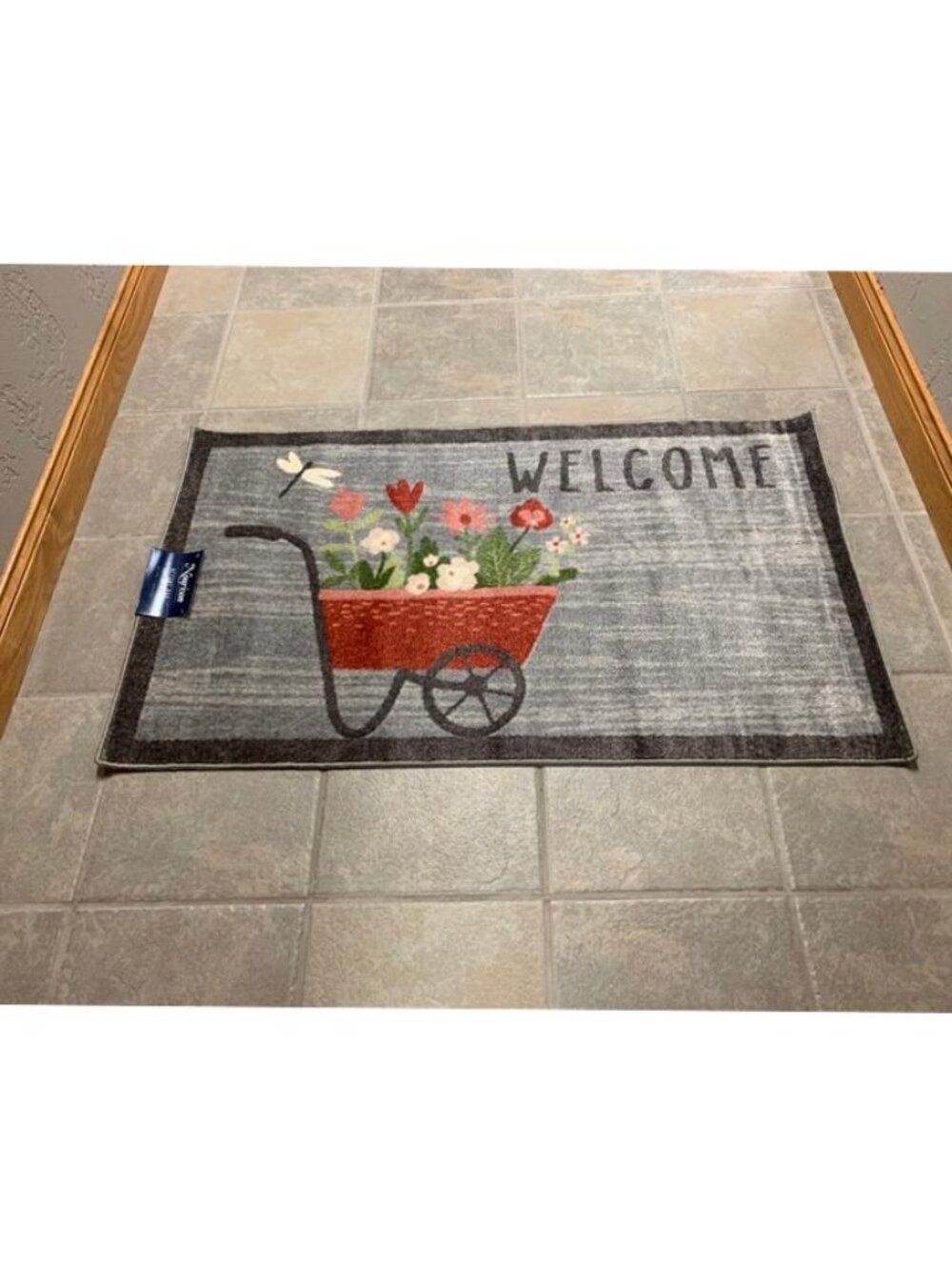 Nourison Spring Washable 26" x 45" Accent Rug Welcome Wagon Multi NWT
